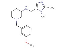 N-[(1,2-dimethyl-1H-imidazol-5-yl)methyl]-1-(3-methoxybenzyl)-3-piperidinamine