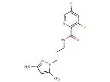 N-[3-(3,5-dimethyl-1H-pyrazol-1-yl)propyl]-3,5-difluoro-2-pyridinecarboxamide