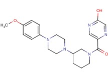 5-({3-[4-(4-methoxyphenyl)-1-piperazinyl]-1-piperidinyl}carbonyl)-2-pyrazinol