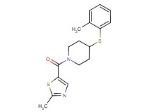 4-[(2-methylphenyl)thio]-1-[(2-methyl-1,3-thiazol-5-yl)carbonyl]piperidine