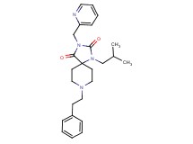 1-isobutyl-8-(2-phenylethyl)-3-(2-pyridinylmethyl)-1,3,8-triazaspiro[4.5]decane-2,4-dione