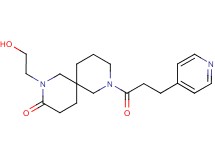 2-(2-hydroxyethyl)-8-(3-pyridin-4-ylpropanoyl)-2,8-diazaspiro[5.5]undecan-3-one