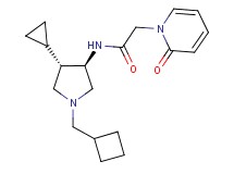 N-[rel-(3R,4S)-1-(cyclobutylmethyl)-4-cyclopropyl-3-pyrrolidinyl]-2-(2-oxo-1(2H)-pyridinyl)acetamide hydrochloride