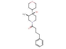 (3R*,4R*)-3-methyl-1-(4-phenylbutanoyl)-4-(tetrahydro-2H-pyran-4-yl)-4-piperidinol