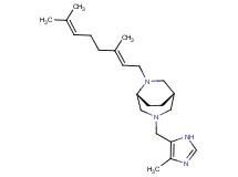 (1S*,5R*)-6-[(2E)-3,7-dimethyl-2,6-octadien-1-yl]-3-[(4-methyl-1H-imidazol-5-yl)methyl]-3,6-diazabicyclo[3.2.2]nonane