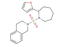 2-{[2-(2-furyl)-1-azepanyl]sulfonyl}-1,2,3,4-tetrahydroisoquinoline