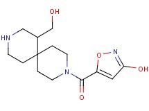 5-{[7-(hydroxymethyl)-3,9-diazaspiro[5.5]undec-3-yl]carbonyl}isoxazol-3-ol