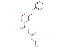 ethyl N-{[2-(2-phenylethyl)-4-morpholinyl]carbonyl}glycinate