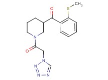 [2-(methylthio)phenyl][1-(1H-tetrazol-1-ylacetyl)-3-piperidinyl]methanone