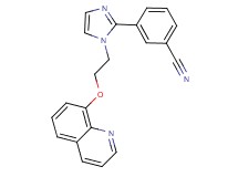 3-{1-[2-(quinolin-8-yloxy)ethyl]-1H-imidazol-2-yl}benzonitrile