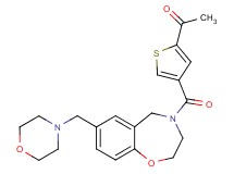 1-(4-{[7-(4-morpholinylmethyl)-2,3-dihydro-1,4-benzoxazepin-4(5H)-yl]carbonyl}-2-thienyl)ethanone