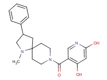 5-[(1-methyl-3-phenyl-1,8-diazaspiro[4.5]dec-8-yl)carbonyl]-2,4-pyridinediol