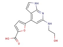 5-{6-[(2-hydroxyethyl)amino]-1H-pyrrolo[2,3-b]pyridin-4-yl}-2-furoic acid