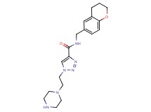 N-(3,4-dihydro-2H-chromen-6-ylmethyl)-1-(2-piperazin-1-ylethyl)-1H-1,2,3-triazole-4-carboxamide