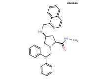 (4S)-1-(2,2-diphenylethyl)-N-methyl-4-[(1-naphthylmethyl)amino]-L-prolinamide