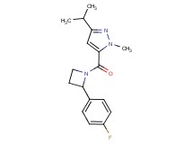 5-{[2-(4-fluorophenyl)azetidin-1-yl]carbonyl}-3-isopropyl-1-methyl-1H-pyrazole