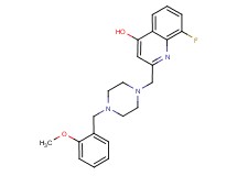 8-fluoro-2-{[4-(2-methoxybenzyl)piperazin-1-yl]methyl}quinolin-4-ol