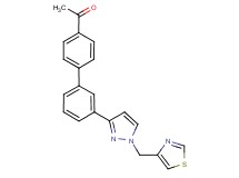 1-{3'-[1-(1,3-thiazol-4-ylmethyl)-1H-pyrazol-3-yl]-4-biphenylyl}ethanone