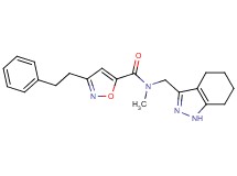 N-methyl-3-(2-phenylethyl)-N-(4,5,6,7-tetrahydro-1H-indazol-3-ylmethyl)-5-isoxazolecarboxamide