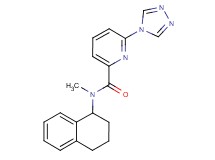 N-methyl-N-(1,2,3,4-tetrahydronaphthalen-1-yl)-6-(4H-1,2,4-triazol-4-yl)pyridine-2-carboxamide