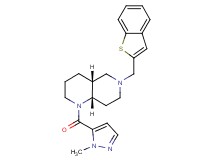 (4aR*,8aS*)-6-(1-benzothien-2-ylmethyl)-1-[(1-methyl-1H-pyrazol-5-yl)carbonyl]decahydro-1,6-naphthyridine
