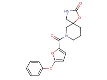 7-(5-phenoxy-2-furoyl)-1-oxa-3,7-diazaspiro[4.5]decan-2-one