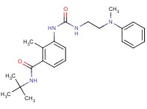 N-(tert-butyl)-2-methyl-3-{[({2-[methyl(phenyl)amino]ethyl}amino)carbonyl]amino}benzamide