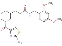 N-(2,4-dimethoxybenzyl)-3-{1-[(2-methyl-1,3-thiazol-4-yl)carbonyl]-3-piperidinyl}propanamide