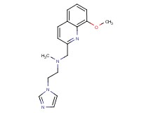 [2-(1H-imidazol-1-yl)ethyl][(8-methoxy-2-quinolinyl)methyl]methylamine bis(trifluoroacetate)