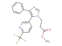 methyl 3-{4-phenyl-5-[6-(trifluoromethyl)pyridin-3-yl]-1H-imidazol-1-yl}propanoate