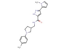 N-{[1-(4-methylphenyl)-3-pyrrolidinyl]methyl}-3-(1-methyl-1H-pyrrol-2-yl)-1H-pyrazole-5-carboxamide