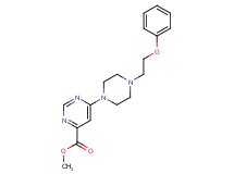 methyl 6-[4-(2-phenoxyethyl)-1-piperazinyl]-4-pyrimidinecarboxylate