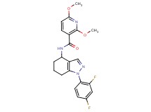 N-[1-(2,4-difluorophenyl)-4,5,6,7-tetrahydro-1H-indazol-4-yl]-2,6-dimethoxynicotinamide