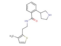 N-[2-(3-methyl-2-thienyl)ethyl]-2-(3-pyrrolidinyl)benzamide