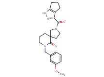 7-(3-methoxybenzyl)-2-(1,4,5,6-tetrahydrocyclopenta[c]pyrazol-3-ylcarbonyl)-2,7-diazaspiro[4.5]decan-6-one