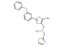 N-methyl-1-[5-methyl-2-(3-phenoxyphenyl)-1,3-oxazol-4-yl]-N-(1,3-thiazol-2-ylmethyl)methanamine