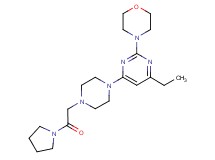 4-{4-ethyl-6-[4-(2-oxo-2-pyrrolidin-1-ylethyl)piperazin-1-yl]pyrimidin-2-yl}morpholine