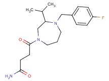 4-[4-(4-fluorobenzyl)-3-isopropyl-1,4-diazepan-1-yl]-4-oxobutanamide
