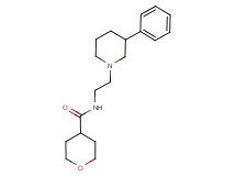 N-[2-(3-phenylpiperidin-1-yl)ethyl]tetrahydro-2H-pyran-4-carboxamide