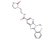 2-(2-chlorophenyl)-3-methyl-N-[2-(2-oxoimidazolidin-1-yl)ethyl]-3H-imidazo[4,5-b]pyridine-6-carboxamide