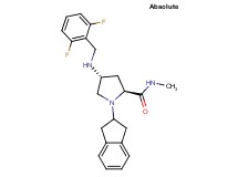 (4R)-4-[(2,6-difluorobenzyl)amino]-1-(2,3-dihydro-1H-inden-2-yl)-N-methyl-L-prolinamide