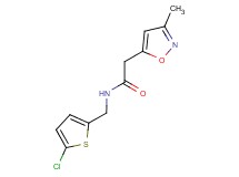 N-[(5-chloro-2-thienyl)methyl]-2-(3-methyl-5-isoxazolyl)acetamide