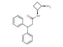 N-[(1S*,2R*)-2-aminocyclobutyl]-3,3-diphenylpropanamide