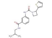 N-{3-[(isobutylamino)carbonyl]phenyl}-2-(2-thienyl)azetidine-1-carboxamide