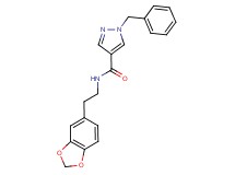 N-[2-(1,3-benzodioxol-5-yl)ethyl]-1-benzyl-1H-pyrazole-4-carboxamide