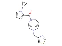 (1S*,5R*)-6-[(1-cyclopropyl-1H-pyrrol-2-yl)carbonyl]-3-(1,3-thiazol-4-ylmethyl)-3,6-diazabicyclo[3.2.2]nonane