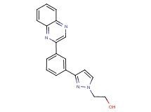 2-{3-[3-(2-quinoxalinyl)phenyl]-1H-pyrazol-1-yl}ethanol