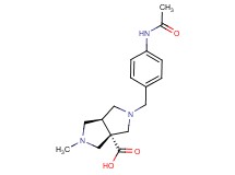(3aS*,6aS*)-2-[4-(acetylamino)benzyl]-5-methylhexahydropyrrolo[3,4-c]pyrrole-3a(1H)-carboxylic acid