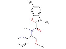 N-[2-methoxy-1-(2-pyridinyl)ethyl]-N,3,6-trimethyl-1-benzofuran-2-carboxamide
