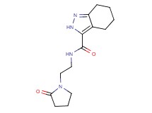 N-[2-(2-oxo-1-pyrrolidinyl)ethyl]-4,5,6,7-tetrahydro-2H-indazole-3-carboxamide